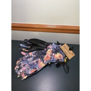 Burton Profile Gloves - Black Floral Women's Medium NEW w/ Tags Snowboard Ski